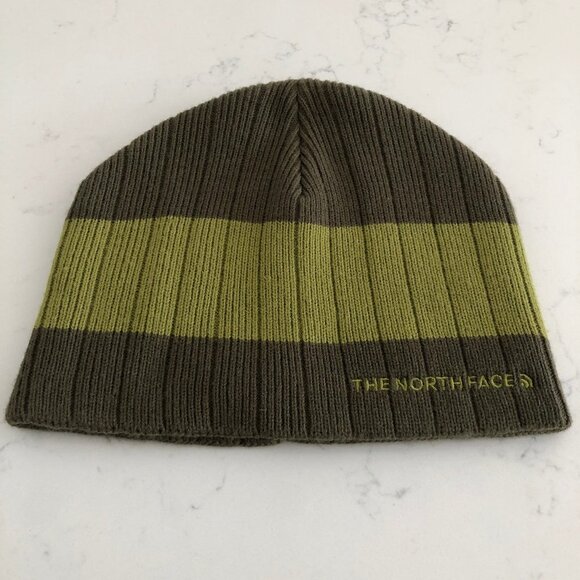 The North Face Activewear Ribbed Acrylic Outdoor Hat Two Tone Green Sz OS - Picture 1 of 6